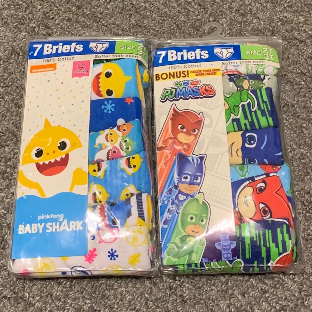 brand new boys underwear briefs size 2t-3t